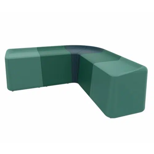 Composicion 1 de asientos Sarek 138x138x49 cm Tonos verdes 38 SAREK01V