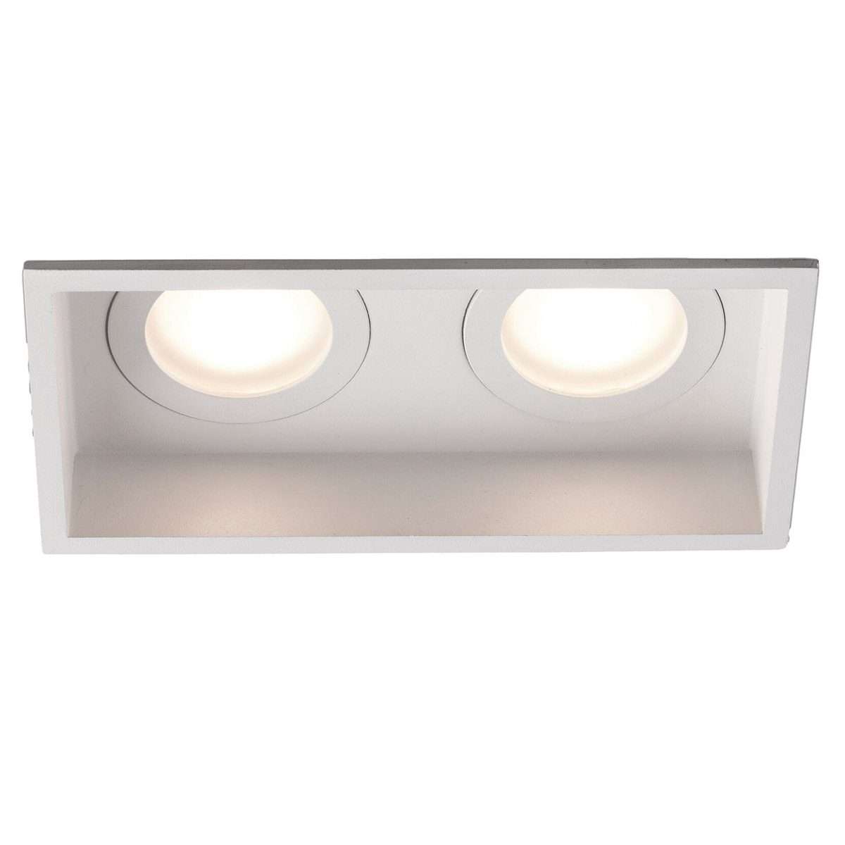HYDE SQ 2L Lampara empotrable blanco cuadrado 62 40124