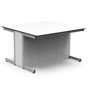 Mesa de laboratorio doble con frente registrable 15 TBM