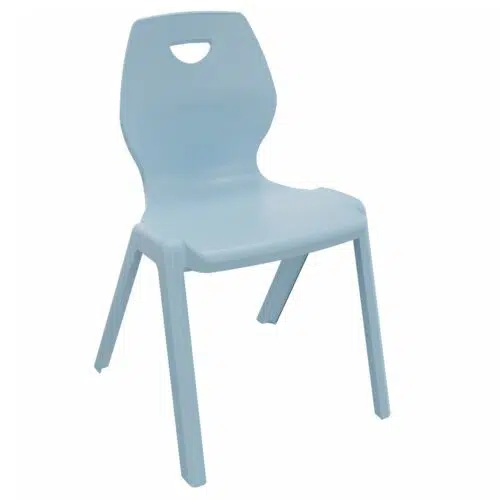 Silla escolar plastico Ina color azul celeste 00 1047