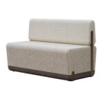 Sofa recto Kalin tapizado arena con respaldo lino 00 KALIN3 149